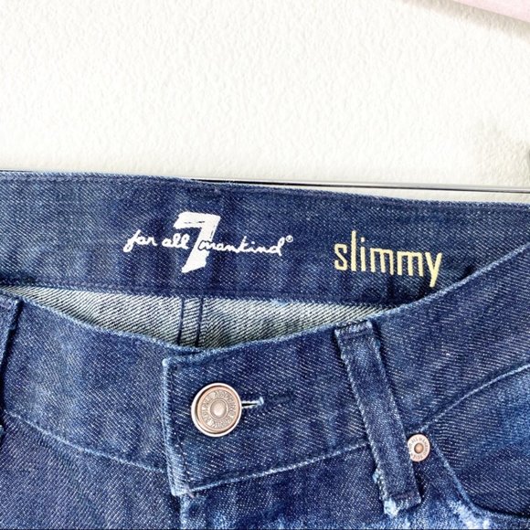 *SOLD* 7 For All Mankind Skinny Distressed Jeans - Picture 3 of 8